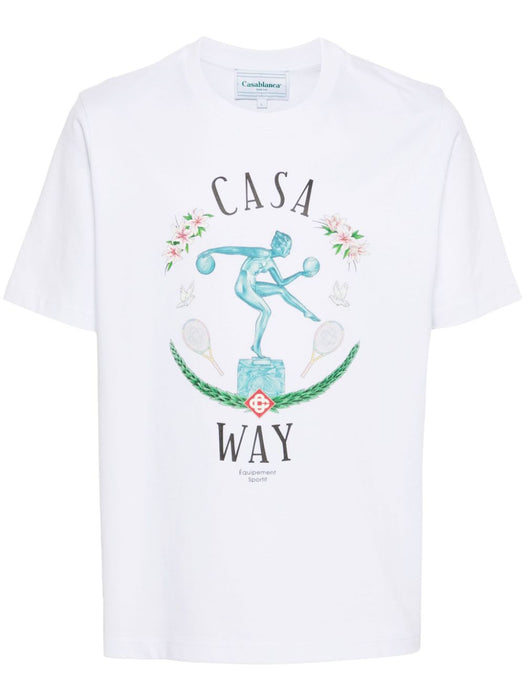 Statue En Marbre-print T-shirt U-MPF24-JTS-001-02 STATUE EN MARBRE CASABLANCA 
