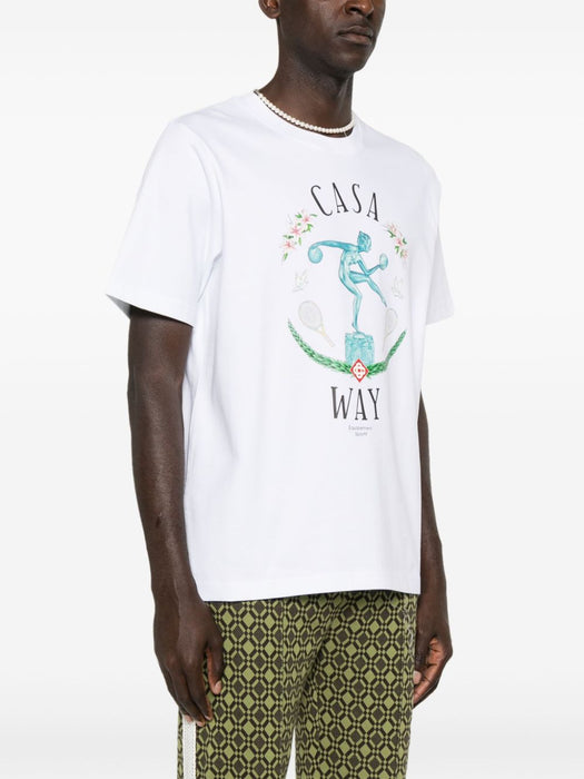 Statue En Marbre-print T-shirt U-MPF24-JTS-001-02 STATUE EN MARBRE CASABLANCA 