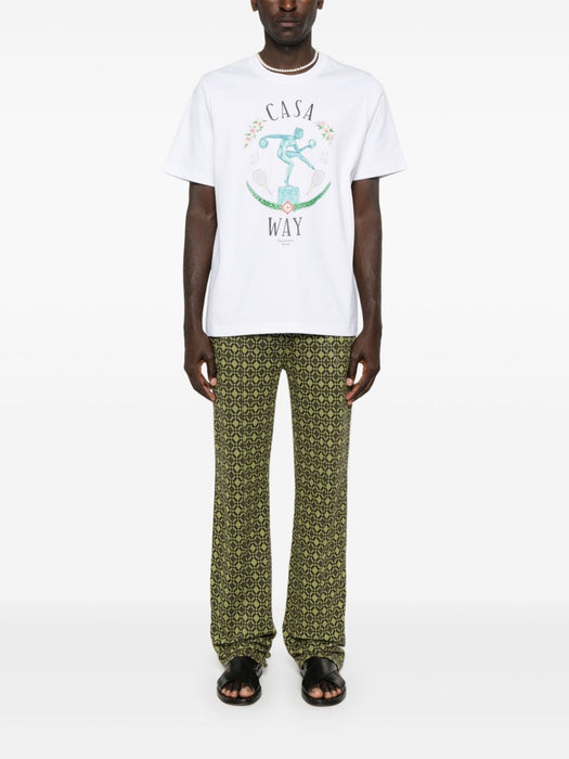 Statue En Marbre-print T-shirt U-MPF24-JTS-001-02 STATUE EN MARBRE CASABLANCA 