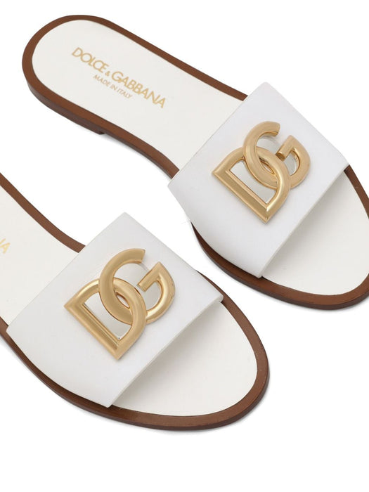 DG-logo leather sandals CQ0619 AW57680002 DOLCE & GABBANA 