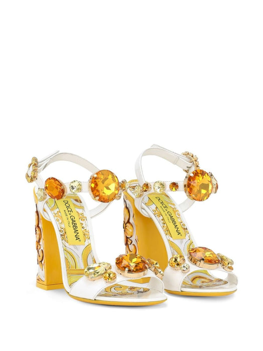 105mm Keira leather sandals CR1354 AT8488V135 DOLCE & GABBANA 