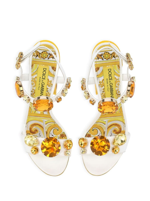 105mm Keira leather sandals CR1354 AT8488V135 DOLCE & GABBANA 