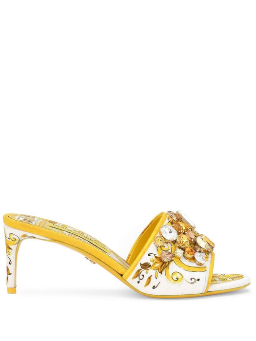 Keira 60mm cotton-blend mules CR1744 AB826HG3OB DOLCE & GABBANA 