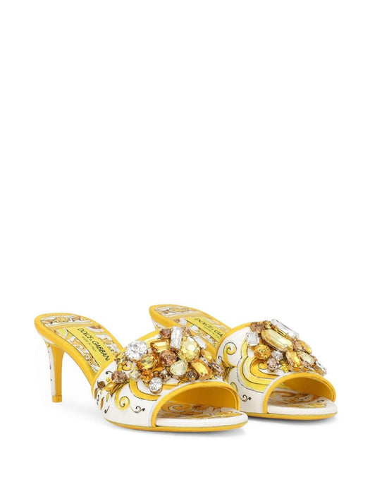 Keira 60mm cotton-blend mules CR1744 AB826HG3OB DOLCE & GABBANA 