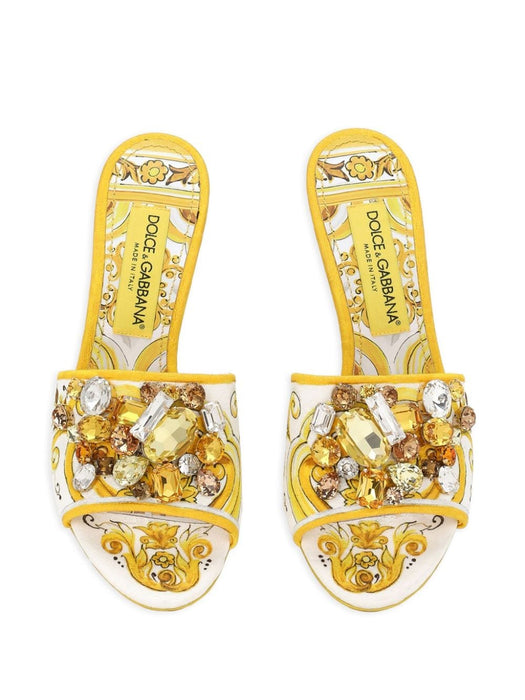 Keira 60mm cotton-blend mules CR1744 AB826HG3OB DOLCE & GABBANA 