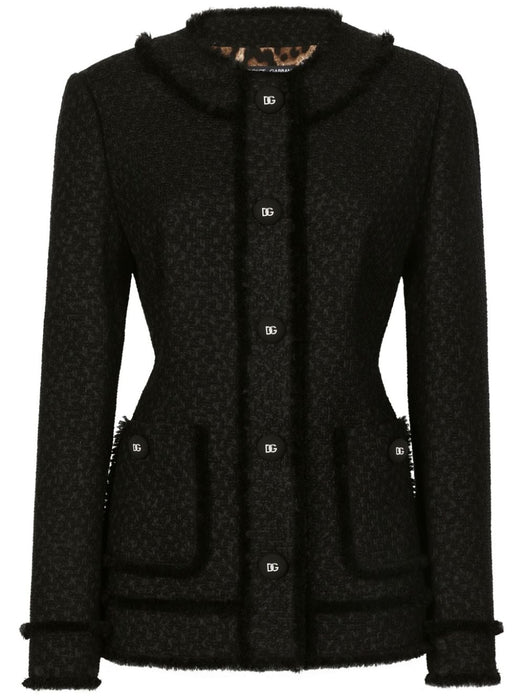 logo-engraved buttoned jacket F2940T GDCLWN0000 DOLCE & GABBANA 