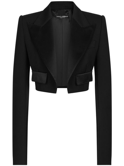 gabardine cropped jacket F296YT FU21EN0000 DOLCE & GABBANA 