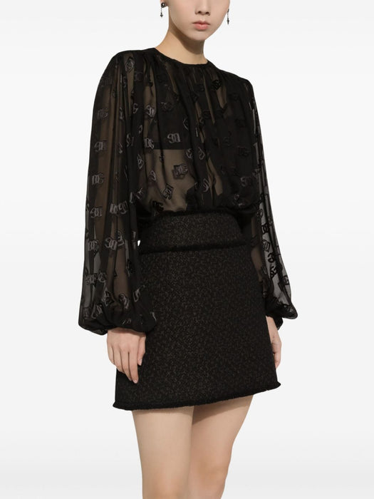 bouclé mini skirt F4CR5T GDCLWN0000 DOLCE & GABBANA 