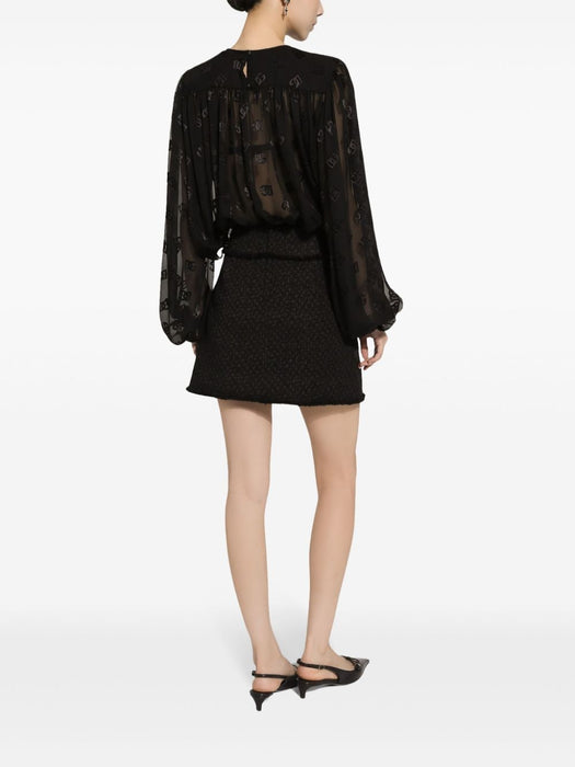 bouclé mini skirt F4CR5T GDCLWN0000 DOLCE & GABBANA 