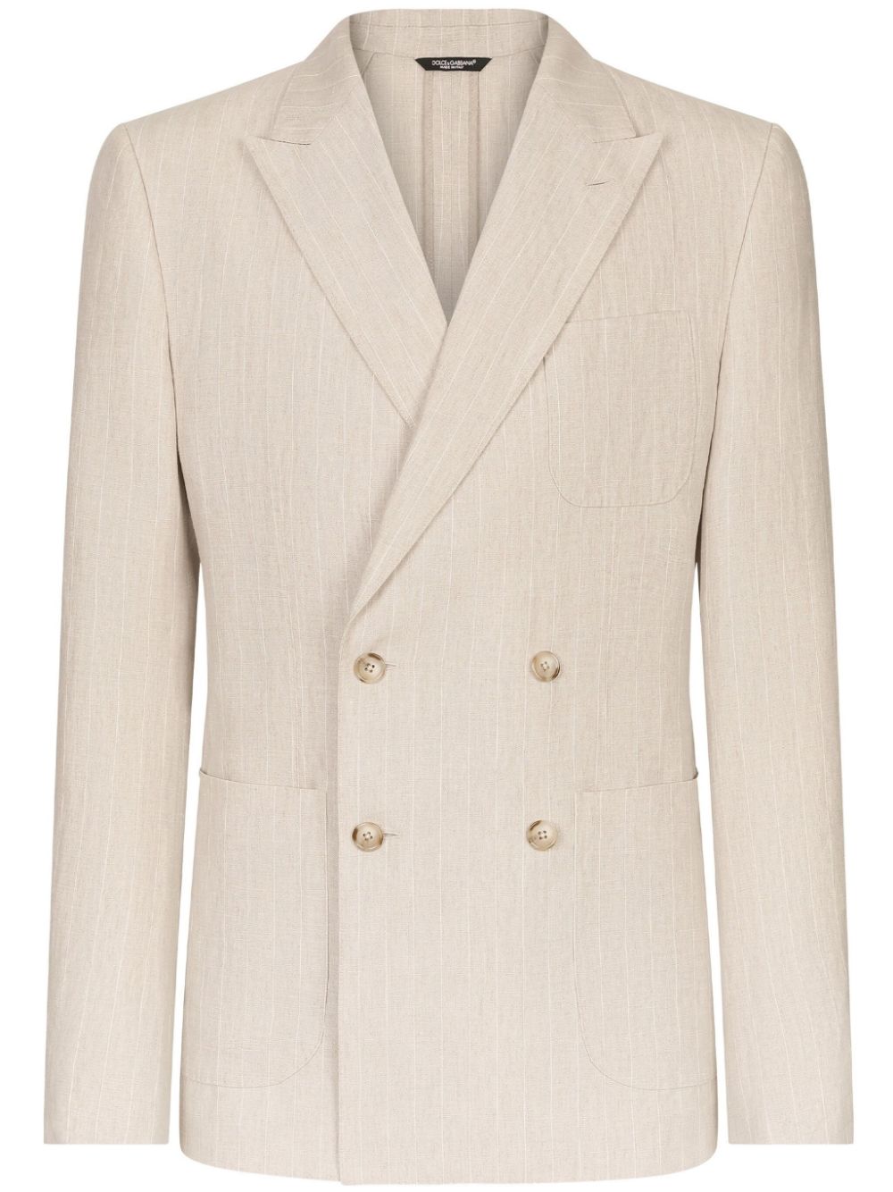 pinstriped linen blazer G2NZ2T FR4BPS8051 DOLCE & GABBANA 