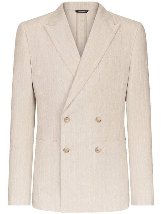 pinstriped linen blazer G2NZ2T FR4BPS8051 DOLCE & GABBANA 