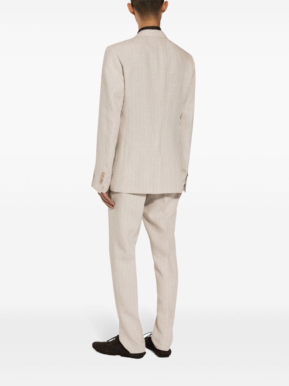 pinstriped linen blazer G2NZ2T FR4BPS8051 DOLCE & GABBANA 