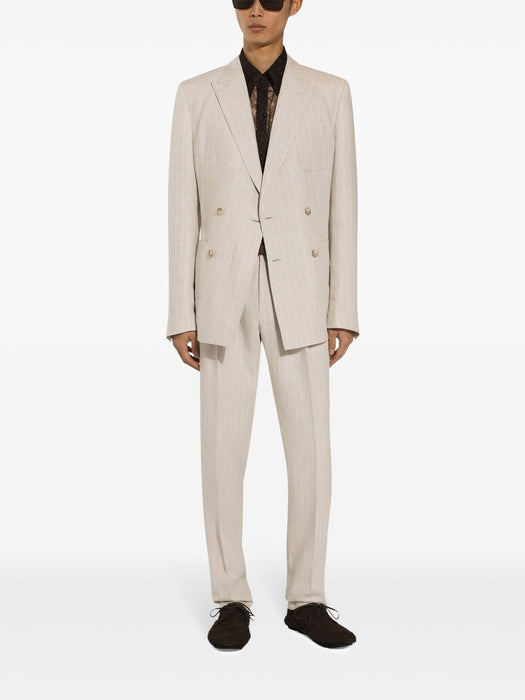 pinstriped linen blazer G2NZ2T FR4BPS8051 DOLCE & GABBANA 