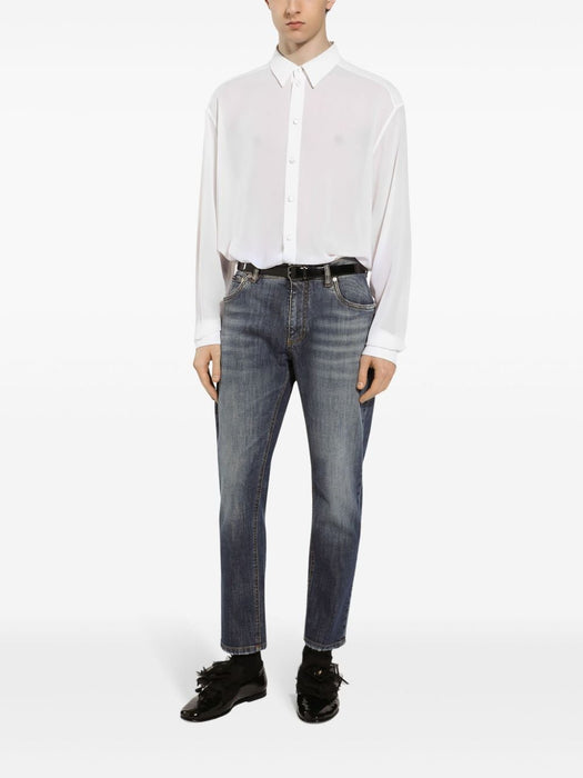 washed tapered jeans GYJDAZ G8JT2S9001 DOLCE & GABBANA 