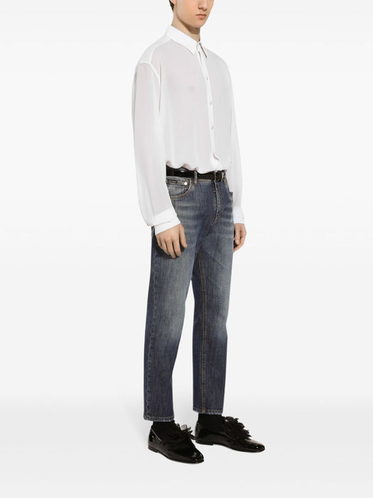 washed tapered jeans GYJDAZ G8JT2S9001 DOLCE & GABBANA 