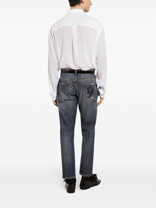 washed tapered jeans GYJDAZ G8JT2S9001 DOLCE & GABBANA 