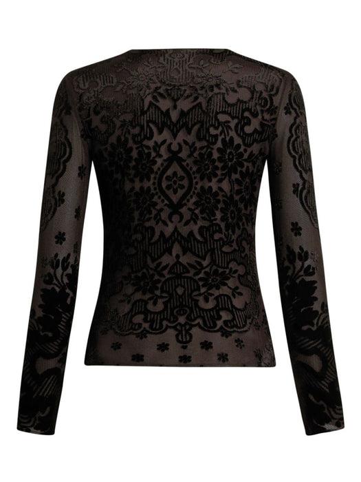 tulle and jacquard velvet top WRJA0038 99JMD01N0000 ETRO 