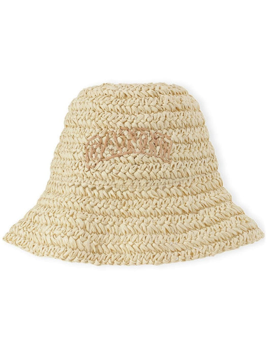 logo-embroidered bucket hat A5823 859 GANNI 