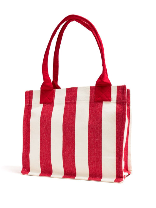 large striped tote bag A5970 396 GANNI 