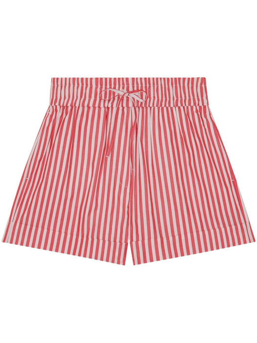 striped high-waisted shorts F9229 396 GANNI 
