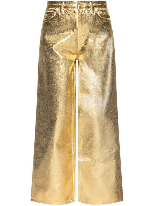 metallic-effect cotton jeans J1481 135 GANNI 