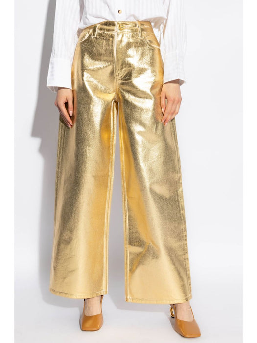 metallic-effect cotton jeans J1481 135 GANNI 