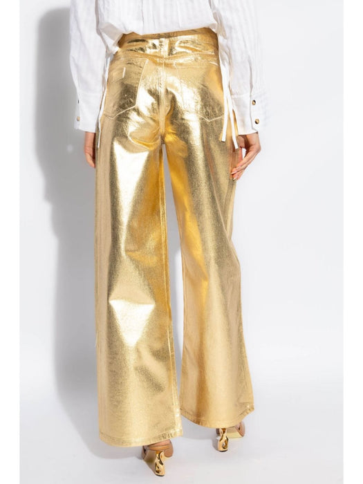 metallic-effect cotton jeans J1481 135 GANNI 