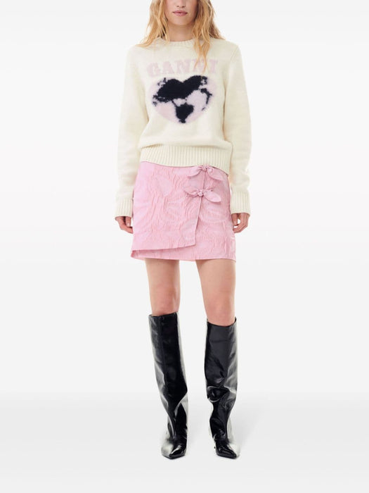 heart-intarsia jumper K2218 135 GANNI 