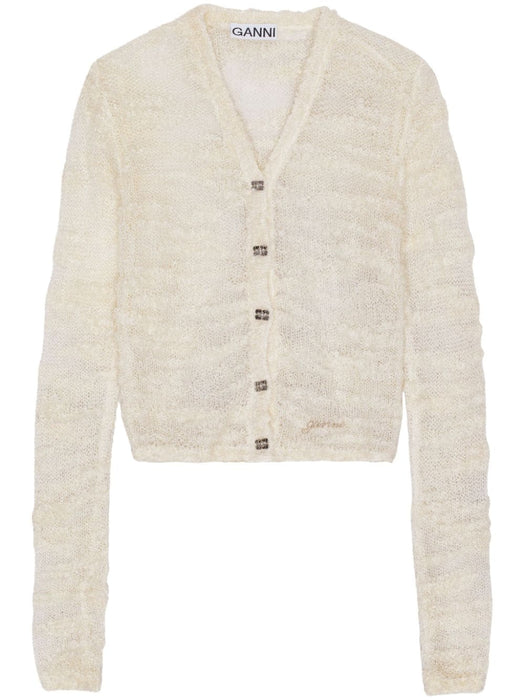 sheer open-knit cardigan K2254 135 GANNI 