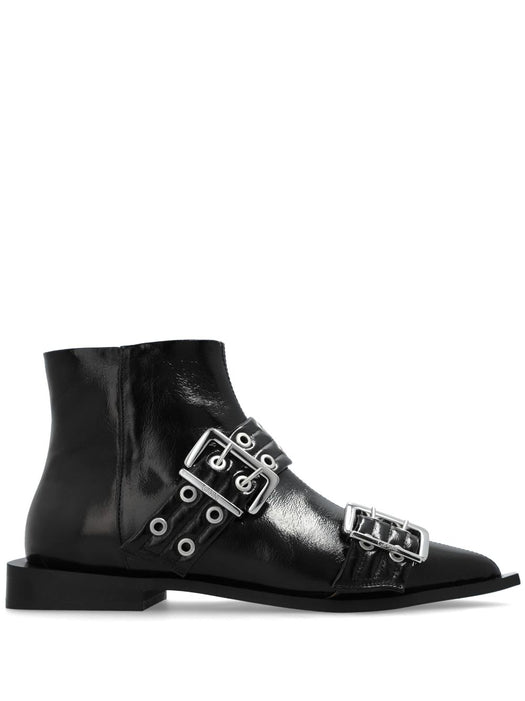 eyelet-detailing ankle boots S2650 099 GANNI 