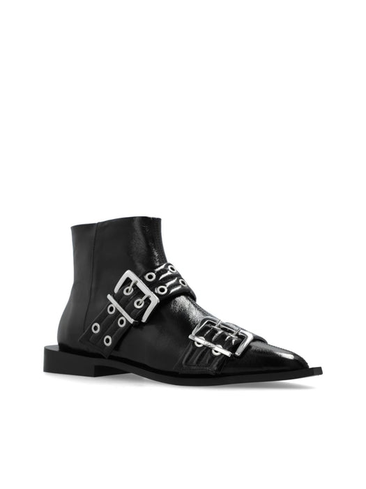 eyelet-detailing ankle boots S2650 099 GANNI 