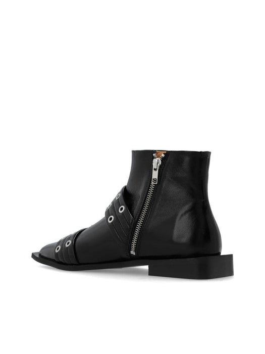 eyelet-detailing ankle boots S2650 099 GANNI 