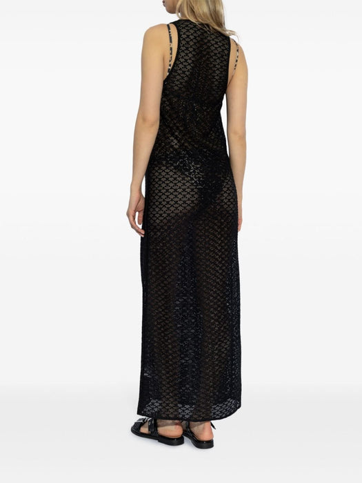 openwork beach maxi dress T3911 099 GANNI 