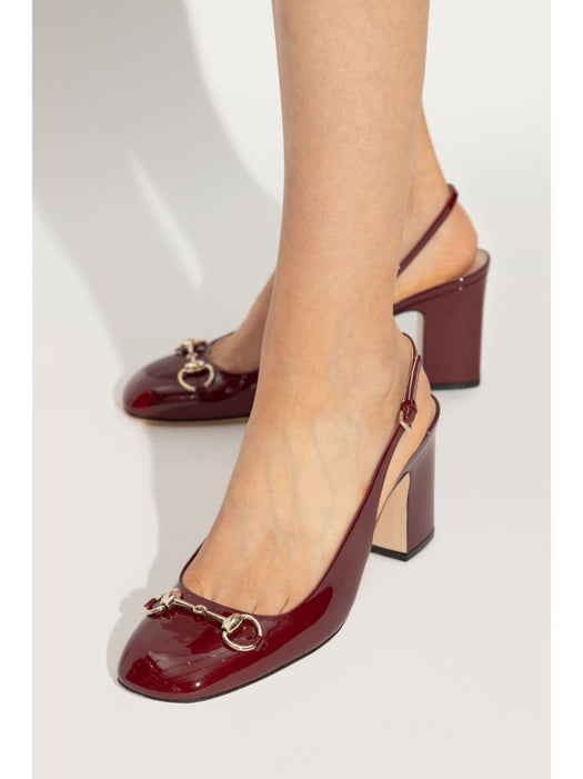 75mm Horsebit slingback pumps 794324 BNC006207 GUCCI 