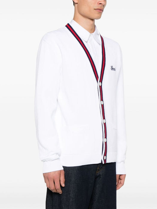logo-embroidered cardigan 795826 XKD7M9098 GUCCI 