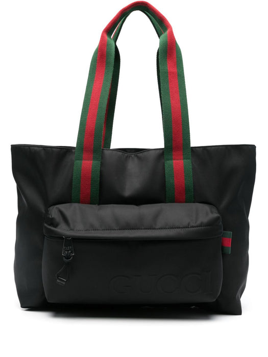 Web stripe-strap tote bag 802172 FADUZ1066 GUCCI 
