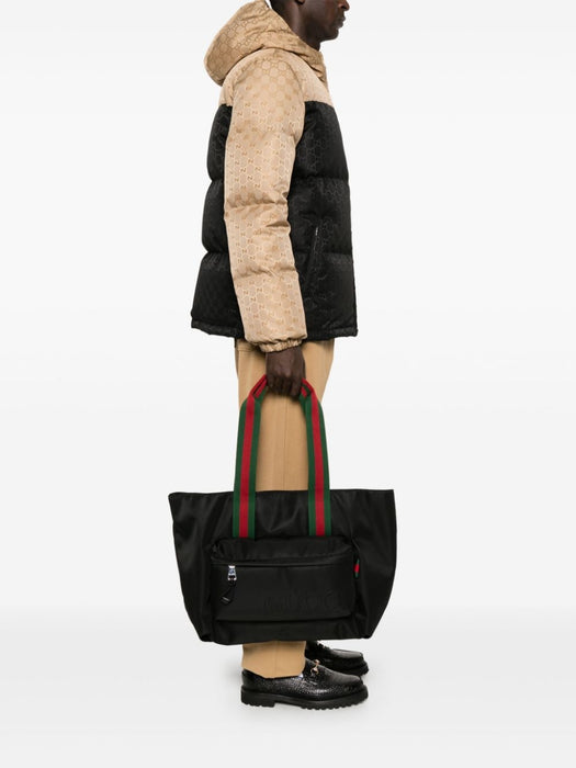 Web stripe-strap tote bag 802172 FADUZ1066 GUCCI 