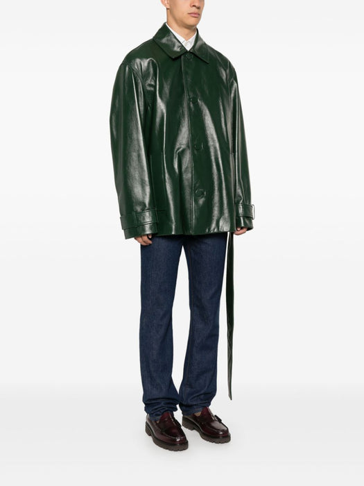 leather coat 803533 XNA3I3064 GUCCI 