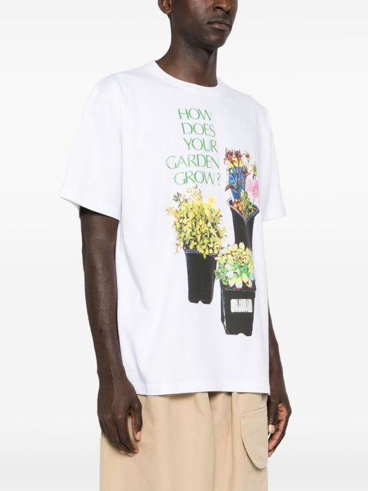 floral-print organic cotton T-shirt JT0233 PG0975001 JW ANDERSON 