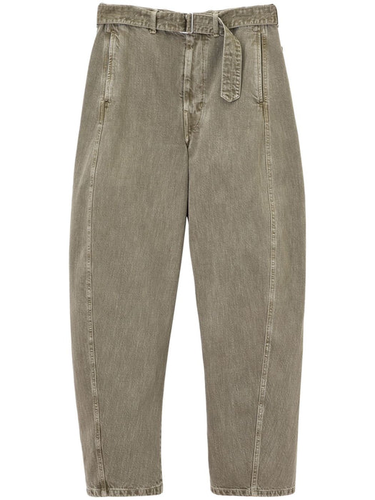 belted straight-leg jeans PA326 LD1017GR629 LEMAIRE 