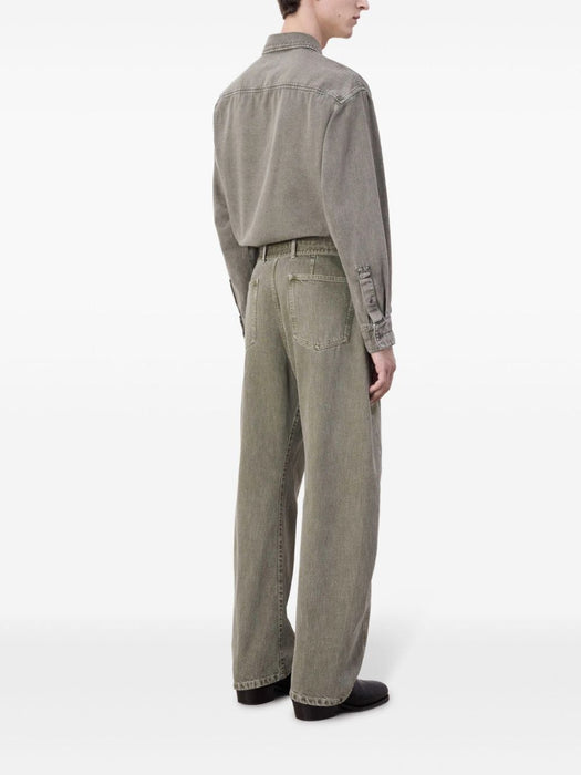 belted straight-leg jeans PA326 LD1017GR629 LEMAIRE 