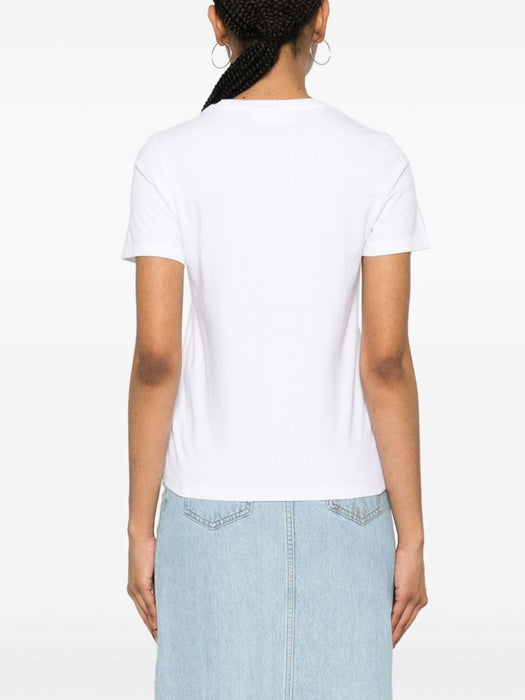 Fox-motif cotton T-shirt LW00105KJ0008 P100 MAISON KITSUNE 