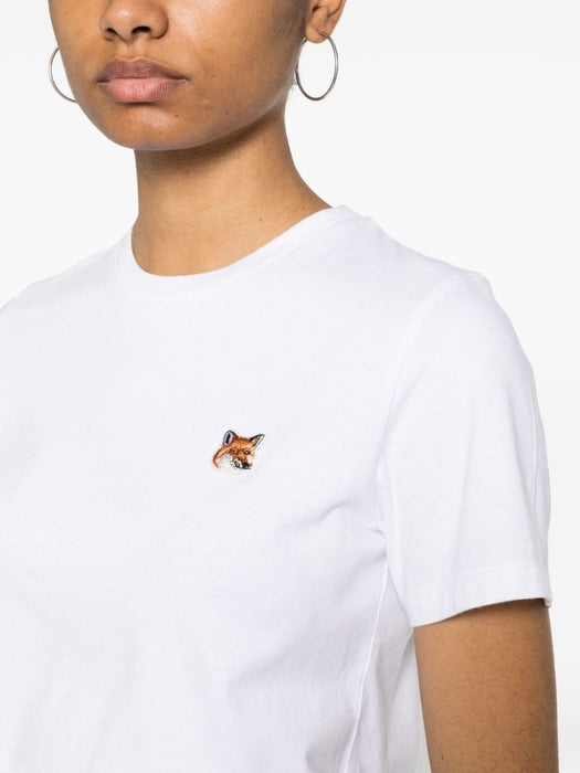 Fox-motif cotton T-shirt LW00105KJ0008 P100 MAISON KITSUNE 