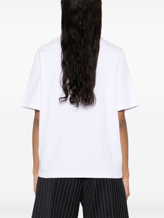 logo-embroidered cotton T-shirt MW00126KJ0119 M186 MAISON KITSUNE 