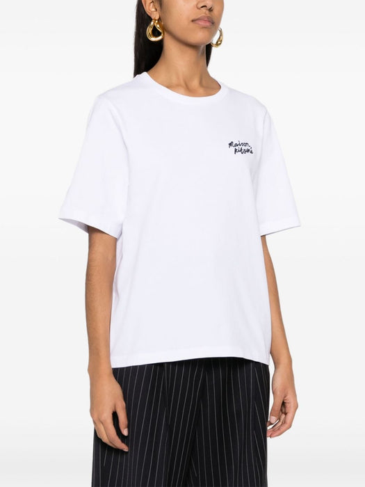 logo-embroidered cotton T-shirt MW00126KJ0119 M186 MAISON KITSUNE 