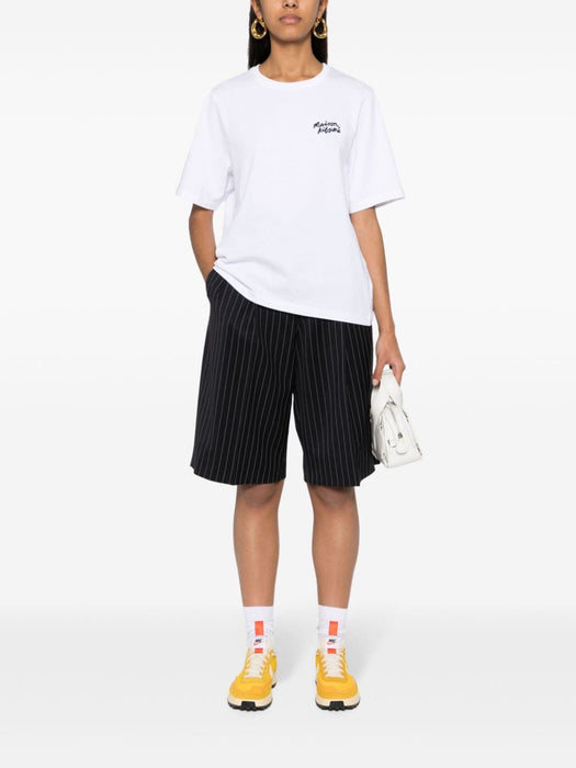 logo-embroidered cotton T-shirt MW00126KJ0119 M186 MAISON KITSUNE 