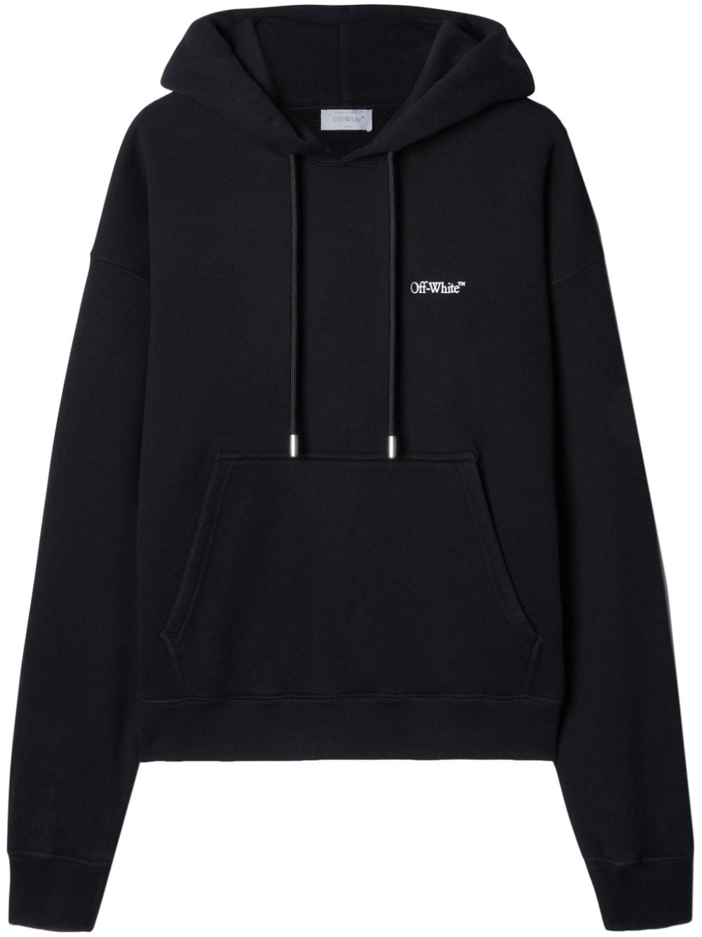 Windy Arrow hoodie OMBB085F24FLE0091001 BLACK WHITE OFF-WHITE 