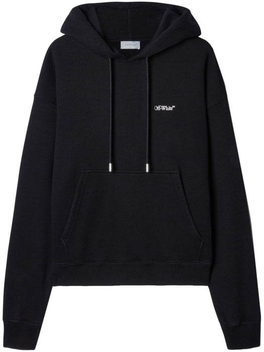 Windy Arrow hoodie OMBB085F24FLE0091001 BLACK WHITE OFF-WHITE 