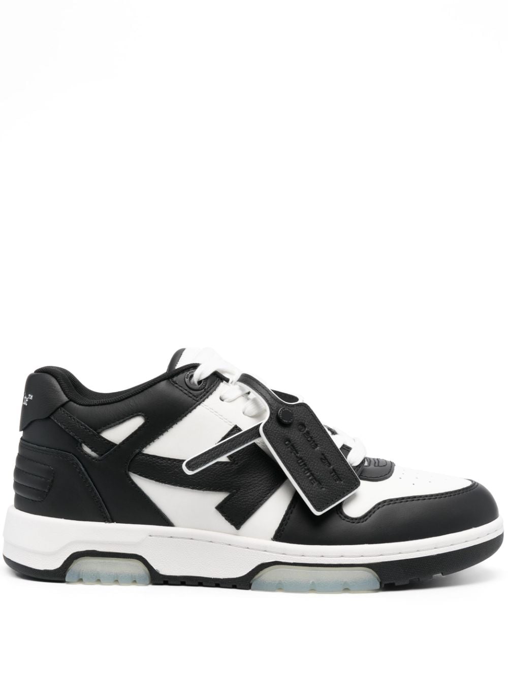 Out Of Office lace-up sneakers OMIA189C99LEA0070110 WHITE BLACK OFF-WHITE 