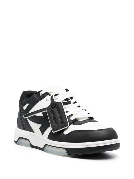 Out Of Office lace-up sneakers OMIA189C99LEA0070110 WHITE BLACK OFF-WHITE 